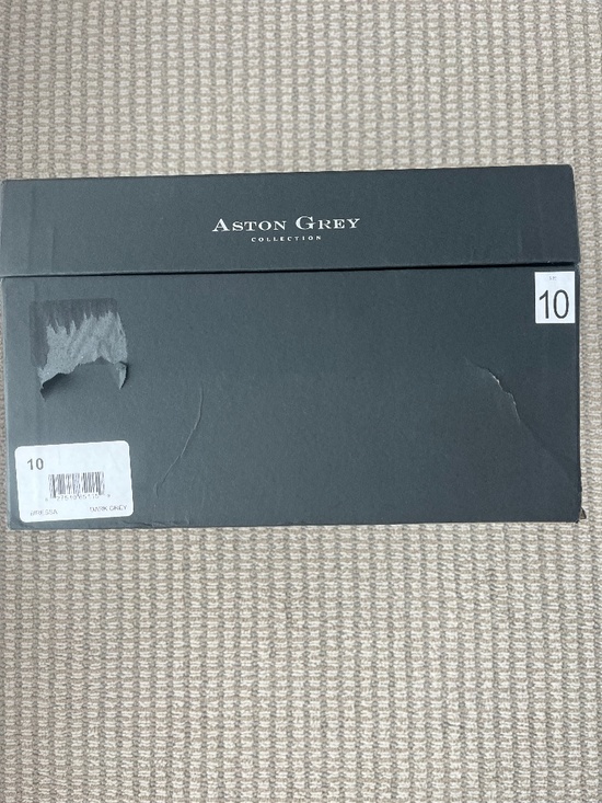 NWT Aston Grey Biressa Leather Boots Size 10